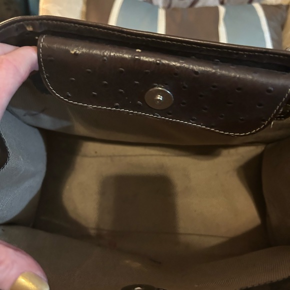 Beautiful Ostrich Dooney and Bourke purse with bamboo handles - Picture 8 of 8